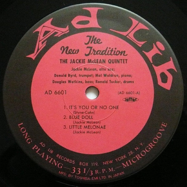 Jackie McLean - Presenting... Jackie McLean (LP, Album, Mono, RE)