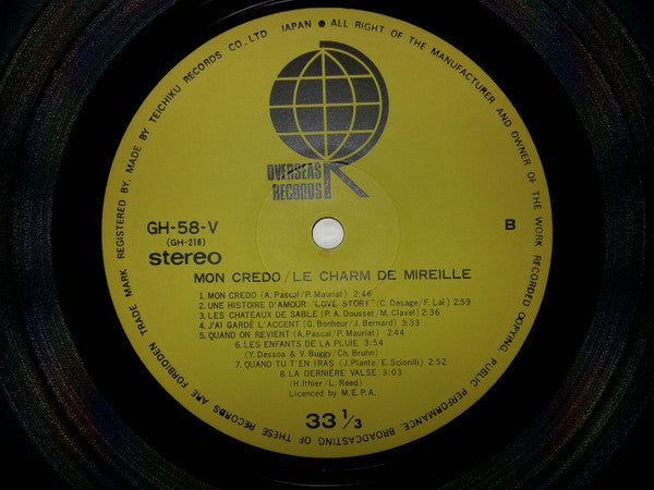 Mireille Mathieu - Mon Credo / Le Charm De Mireille (LP, Comp)