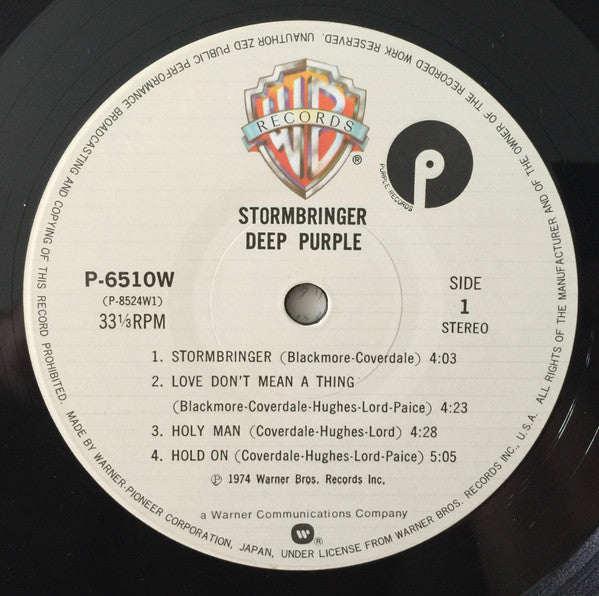 Deep Purple - Stormbringer (LP, Album, Ltd, RE)