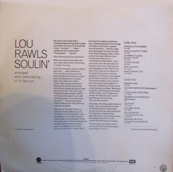 Lou Rawls - Soulin' (LP, Album, RE)