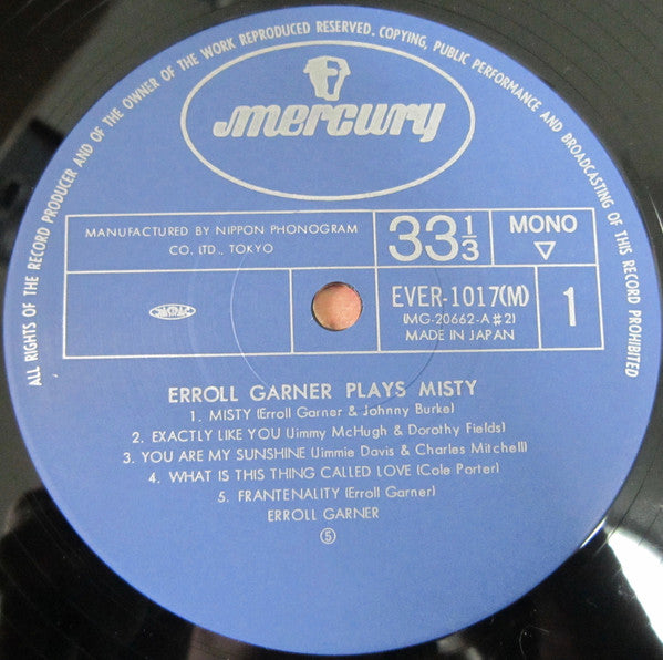 Erroll Garner - Erroll Garner Plays Misty (LP, Album, Mono, RE)