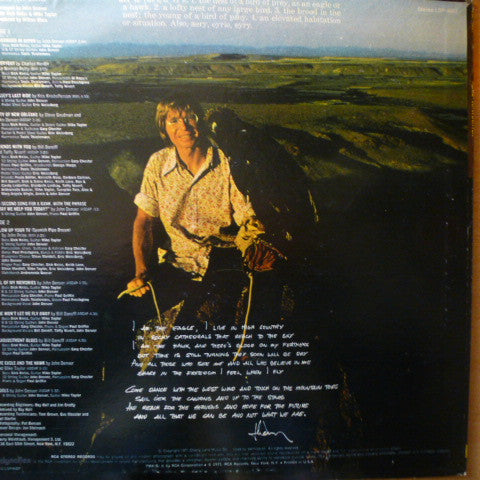 John Denver - Aerie (LP, Album, RP, Tan)