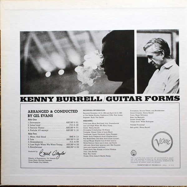 Kenny Burrell - Guitar Forms (LP, Album, RE, Gat)