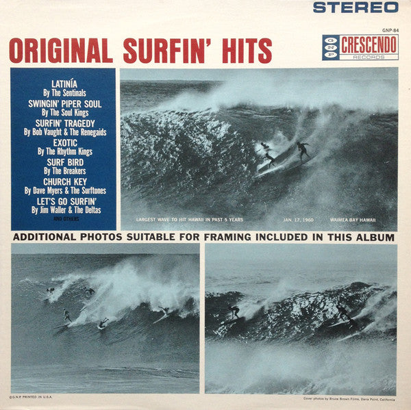 Various - Original Surfin' Hits (LP, Comp, RE)