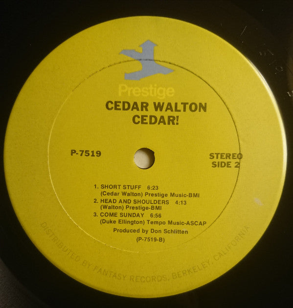 The Cedar Walton Trio*, Quartet* & Quintet* - Cedar! (LP, Album, RE)