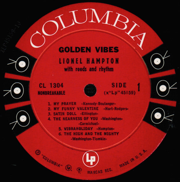 Lionel Hampton - Golden Vibes (LP, Album, Mono)