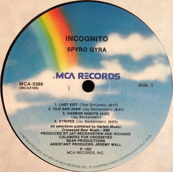 Spyro Gyra - Incognito (LP, Album, Pin)