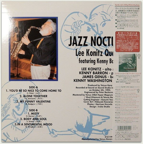 The Lee Konitz Quartet - Jazz Nocturne (LP, Album)