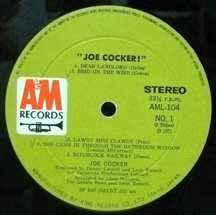 Joe Cocker - Joe Cocker! (LP, Album, Gat)