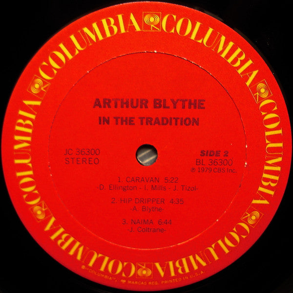 Arthur Blythe - In The Tradition (LP, Album)