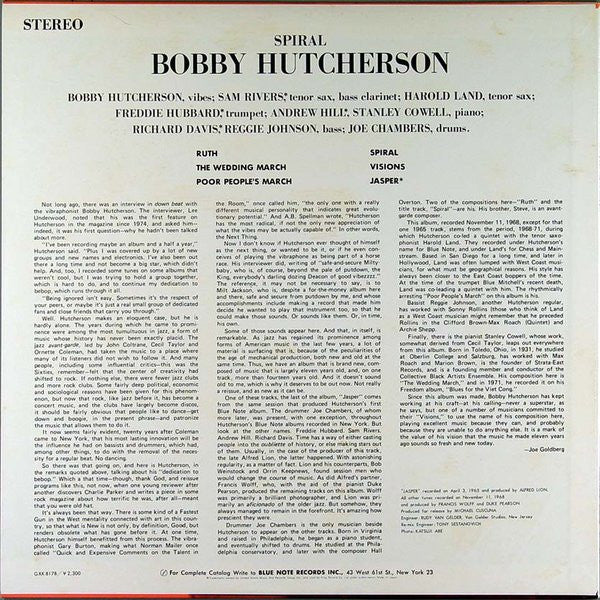 Bobby Hutcherson - Spiral (LP, Album, RE)