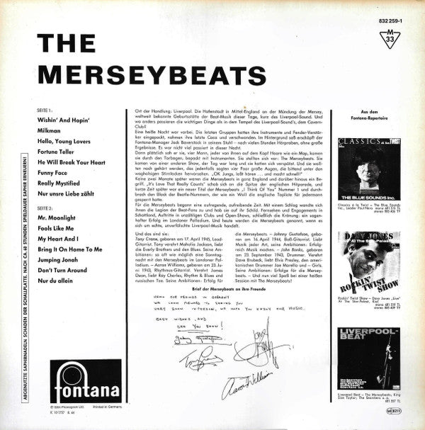 The Merseybeats - The Merseybeats (LP, Album, Mono, RE)