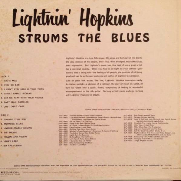 Lightnin' Hopkins - Strums The Blues (LP, Comp)