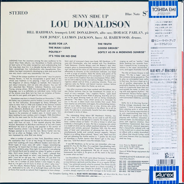 Lou Donaldson - Sunny Side Up (LP, Album, Ltd, RE)