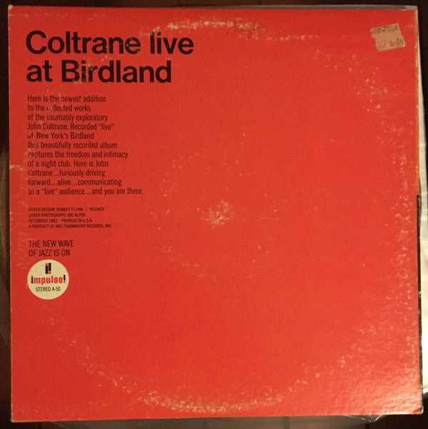 Coltrane* - Live At Birdland (LP, Album, RE, Gat)