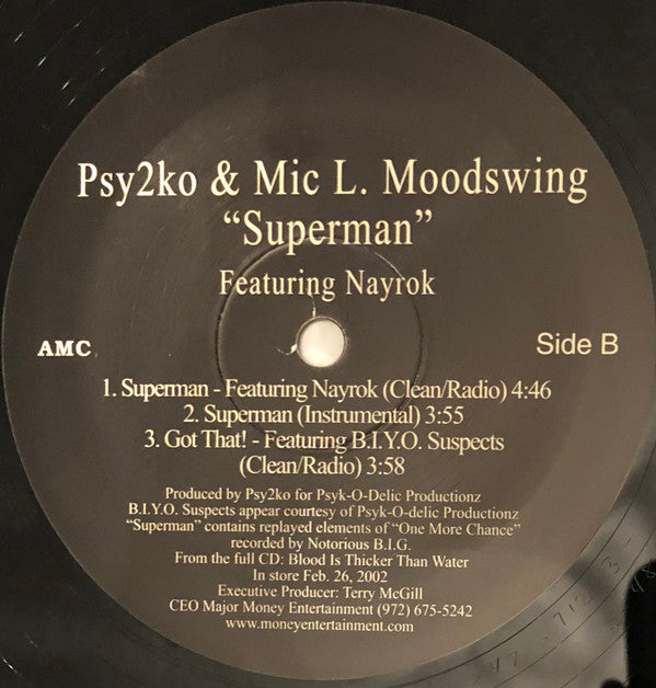 Psy2ko, Mic L. Moodswing - Trackburner (12"", Single)