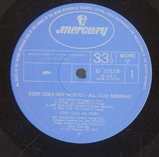 Cozy Cole / Red Norvo - All Star Sessions (LP, Comp, Mono, RE)