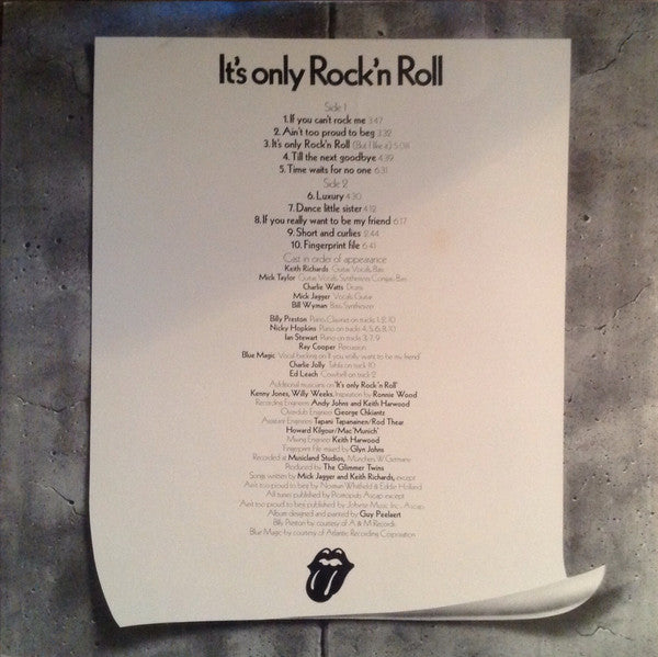 The Rolling Stones - It's Only Rock 'N Roll (LP, Album, PR)