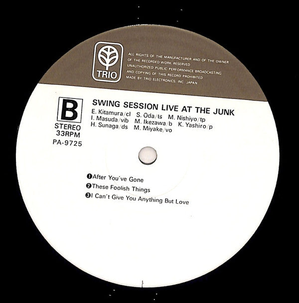 Swing Session (4) - Live At The Junk (LP, Album, Ltd, RE)
