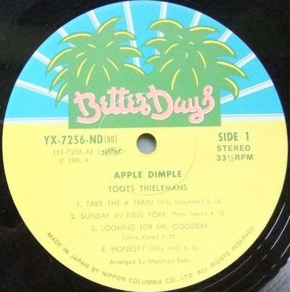 Toots Thielemans - Apple Dimple (LP, Album)