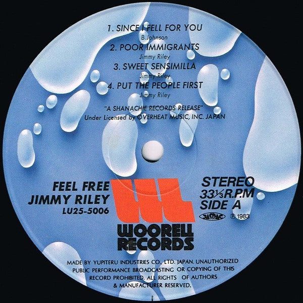 Jimmy Riley - Feel Free (LP, Album)