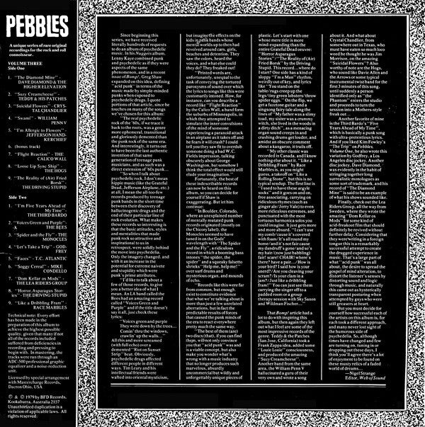 Various - Pebbles Volume 3 ""The Acid Gallery""(LP, Comp, RP, Unoff...