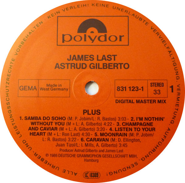 James Last, Astrud Gilberto - Plus (LP, Album)