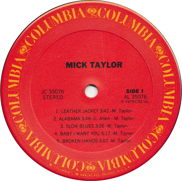 Mick Taylor - Mick Taylor (LP, Album, San)