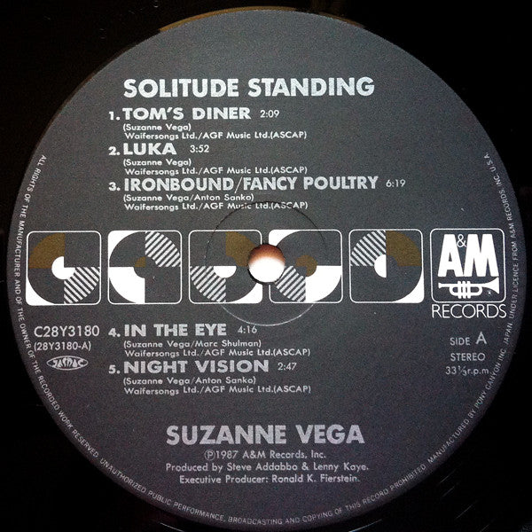 Suzanne Vega - Solitude Standing (LP, Album)