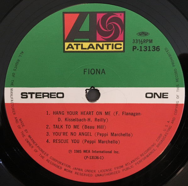 Fiona (4) - Fiona (LP, Album)