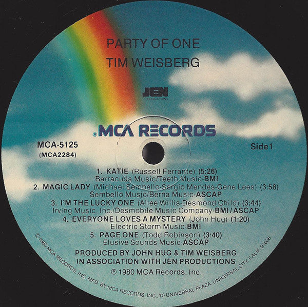 Tim Weisberg - Party Of One (LP, Album)