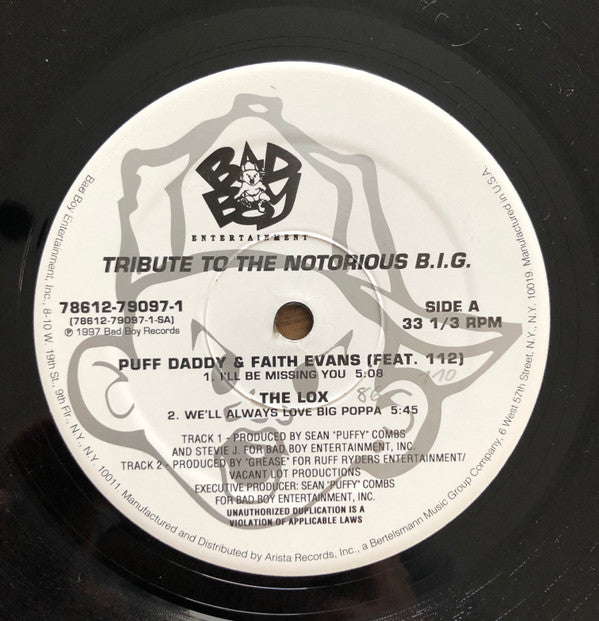Various - Tribute To The Notorious B.I.G. (12"", EP)