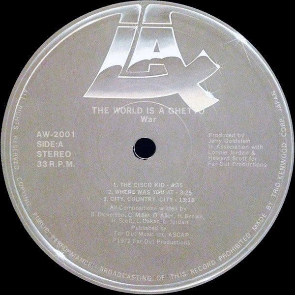 War - The World Is A Ghetto (LP, Album, RE)