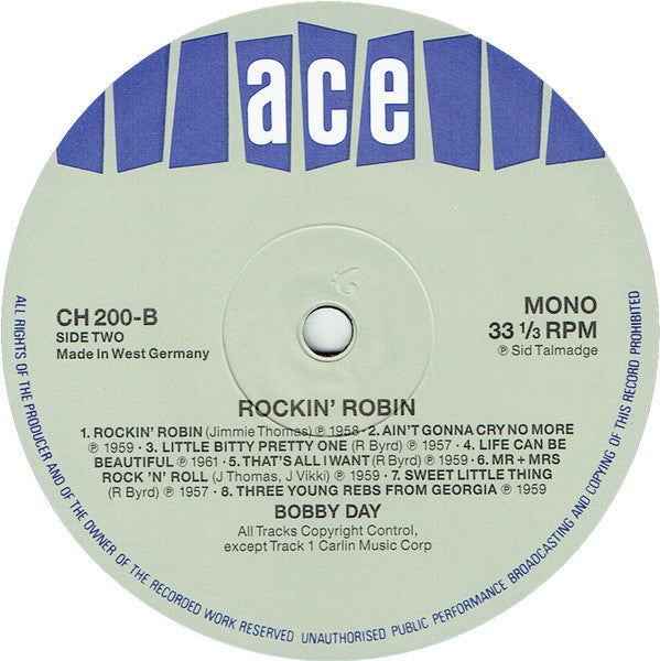 Bobby Day - Rockin' Robin (LP, Comp, Mono)
