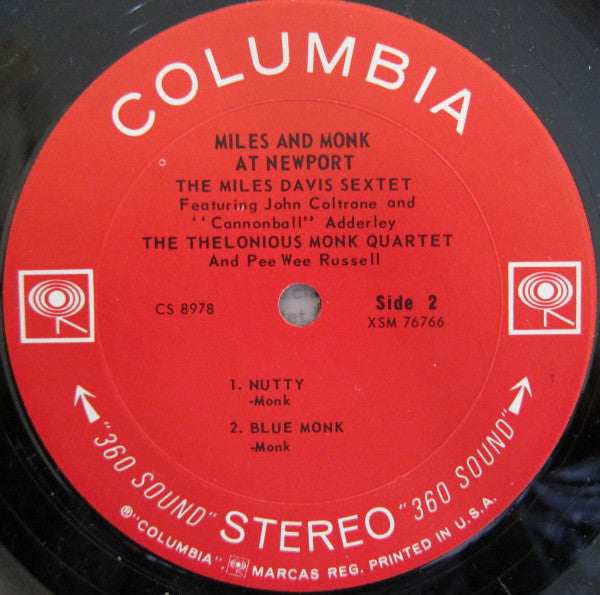 The Miles Davis Sextet - Miles & Monk At Newport(LP, Album, RE)