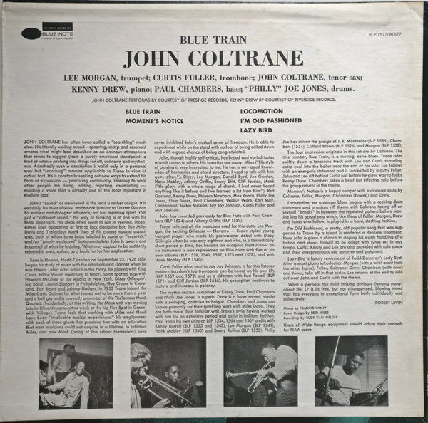 John Coltrane - Blue Train (LP, Album, RE, Bla)