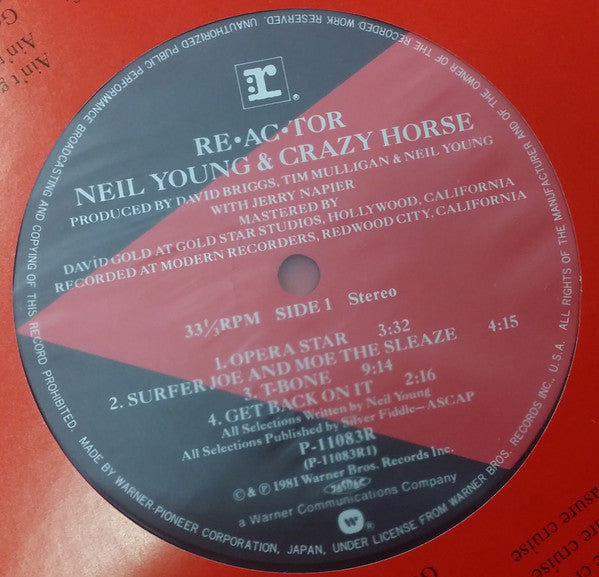 Neil Young & Crazy Horse - Reactor (LP, Album)