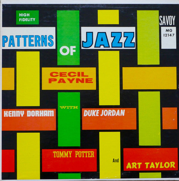 Cecil Payne - Patterns Of Jazz (LP, Album, RE)
