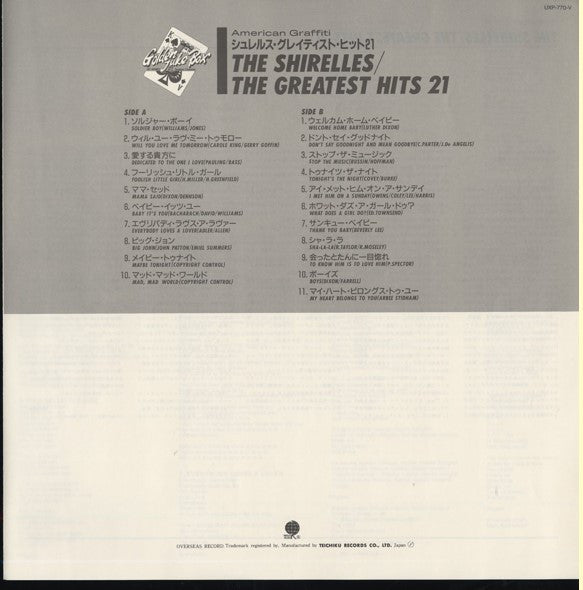 The Shirelles - The 21 Greatest Hits (LP, Comp)