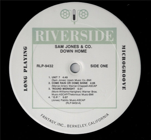 Sam Jones & Co. - Down Home (LP, Album, Mono, RE)