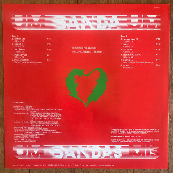Gilberto Gil - Um Banda Um (LP, Album)