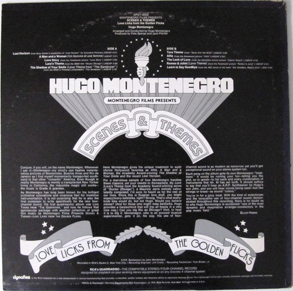 Hugo Montenegro - Scenes & Themes (LP, Album, Quad)