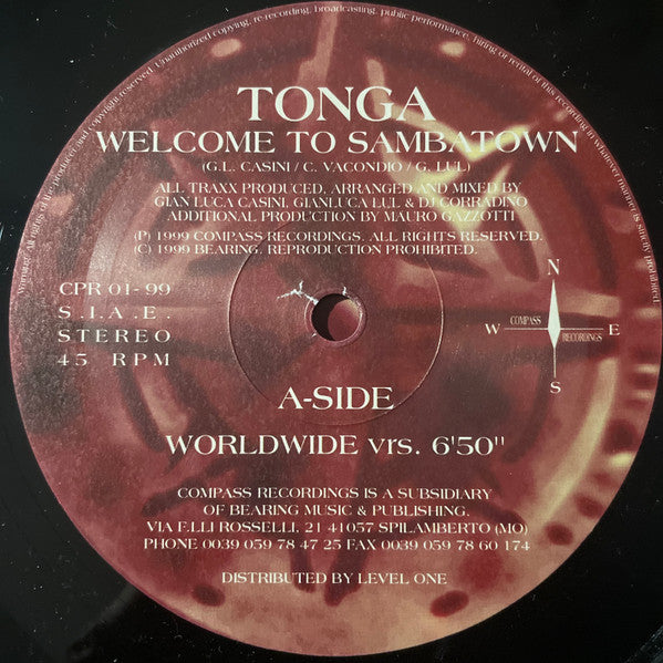 Tonga Feat. D.D. Klein - Welcome To Sambatown (12"")
