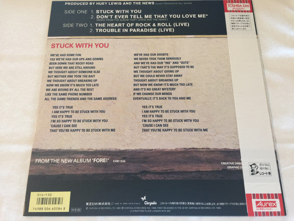 Huey Lewis & The News - Stuck With You (12"", EP)