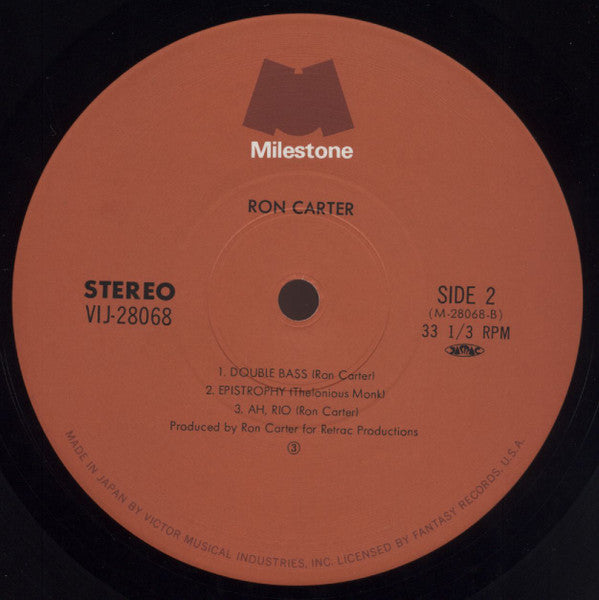 Ron Carter - The Man With The Bass (LP, Album, Comp)