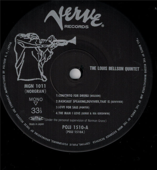 The Louie Bellson Quintet - Louis Bellson (LP, Album, Mono, Ltd, RE)