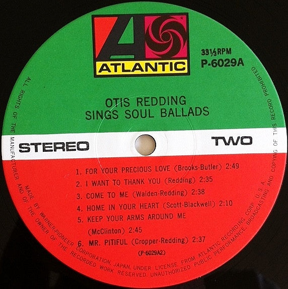 Otis Redding - The Great Otis Redding Sings Soul Ballads(LP, Album,...