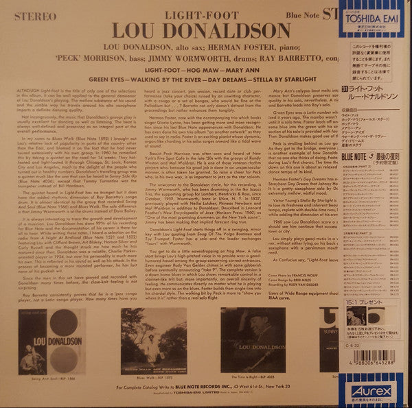 Lou Donaldson - Light-Foot (LP, Album, Ltd, RE)