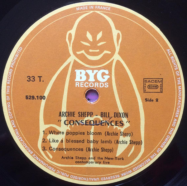 Archie Shepp / Bill Dixon - Consequences (LP, Album, RE)