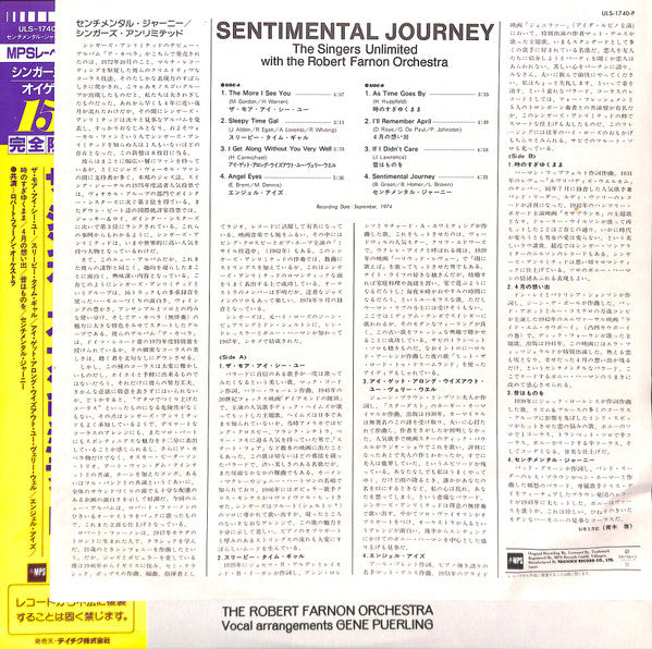 The Singers Unlimited - Sentimental Journey (LP, Album, Ltd, RE)